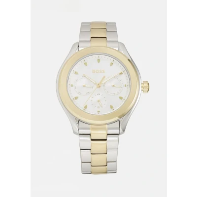 Afbeelding van BOSS LIDA Horloge silver/goldcoloured, Dames, Maat: One Size, Silver/gold coloured