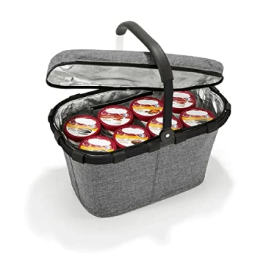 Afbeelding van Reisenthel Carrybag Iso Boodschappenmand Koeltas 22L Twist Silver Grijs