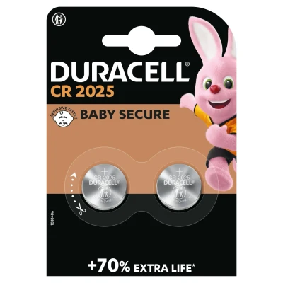 Afbeelding van Duracell Batterij CR2025 Knoopcel 2 stuks