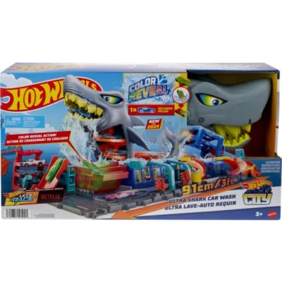 Afbeelding van Hot Wheels Ultra Shark Car Wash Racebaan