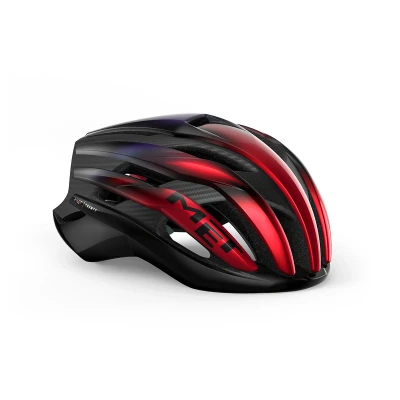 Afbeelding van Fietshelm Met Trenta 3k Carbon Mips Iridescent maat L Rood
