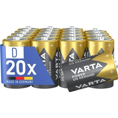 Afbeelding van VARTA D Mono batterijen, 20 stuks, Power on Demand, alkaline, geheugenpack, intelligent, flexibel, krachtig, voor IT accessoires, Made in Germany [exclusief bij Amazon]