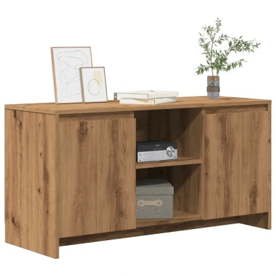 Afbeelding van vidaXL Tv meubel 102x37,5x52,5 cm bewerkt hout artisanaal eikenkleur