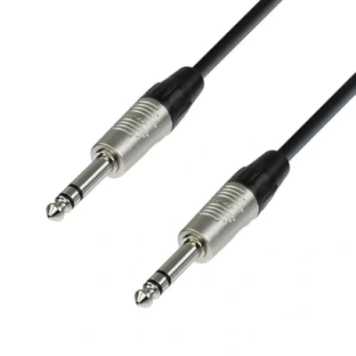 Afbeelding van Adam Hall Cables K4BVV0300 Serie 4 Star Micro REAN kabel 6,35 mm stereo jack naar 3 m