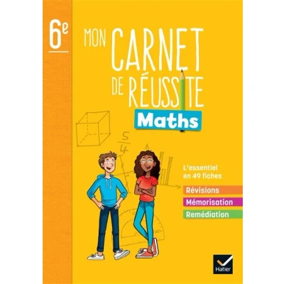 Image de Mon carnet de réussite maths 6e Ed 2022 Cahier élève