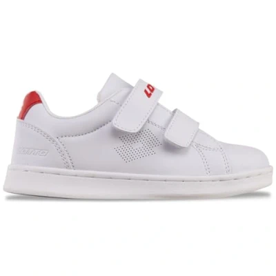 Afbeelding van LOTTO Burgas K Sneakers, uniseks, kinderen, Wit/Rood