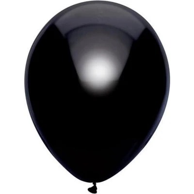 Afbeelding van Zwarte ballonnen metallic 30cm 100 stuks
