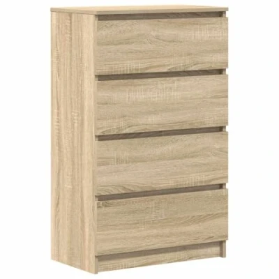 Afbeelding van vidaXL Dressoir Sonoma eiken, 60 x 35 98,5 cm, bewerkt hout