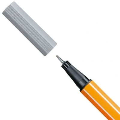 Afbeelding van STABILO point 88 Fineliner 0,4 mm Middel Koud Grijs per stuk