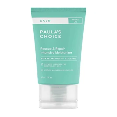 Afbeelding van Paula&#039;s Choice CALM Rijke, rustgevende nachtcrème, kalmeert roodheid en beschermt de barrière van huid, gevoelige met Hexapeptide 8, voor normale tot droge 60 ml