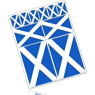 Afbeelding van Biomar Labs 10 x pvc stickers voor auto, motorfiets, nationale vlag, Schotland, vlag D 35