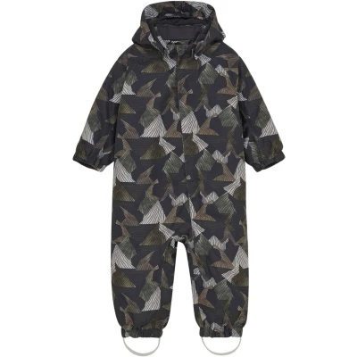 Afbeelding van Color Kids Coverall AOP Regenpak voor kinderen, Maat: 104, Grape leaf