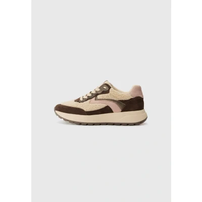 Afbeelding van Tamaris Sneakers laag, Dames, Maat: 40, Mocca/rose Schoenen
