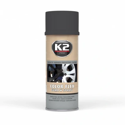Afbeelding van K2 L343CM Voertuiglak 400 spuitbus BLACK MATTE