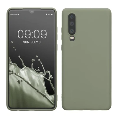 Afbeelding van kwmobile telefoonhoesje geschikt voor Huawei P30 Hoesje smartphone Back cover in grijsgroen