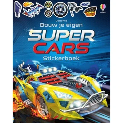 Afbeelding van Uitgeverij usborne stickerboek supercars