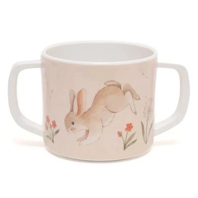 Afbeelding van Petit monkey melamine kinderbeker rabbit clay