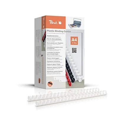 Afbeelding van Peach PB420 01 Binderrug A4, 20 mm, wit, 100 stuks