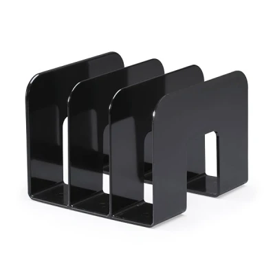 Image de DURABLE Porte revues TREND, plastique, 3 compartiments, noir