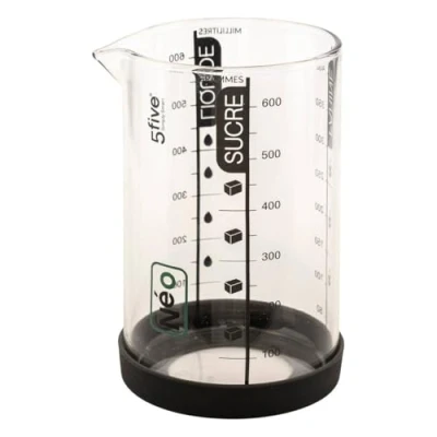 Afbeelding van 5five maatbeker 0,6l &quot;Silitop&quot; zwart