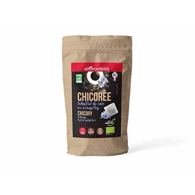 Afbeelding van Biologische cichorei koffievervanger in infusetten 25 van g Aromandise