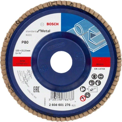 Afbeelding van Bosch Accessories 2608601276 X431 Lamellenschijf Diameter 125 mm Boordiameter 22.33 Staal 1 stuk(s)