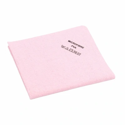 Afbeelding van PVA Microvezeldoek Roze 5 stuks 38x35 cm Streeploos &amp; Ultra absorberend