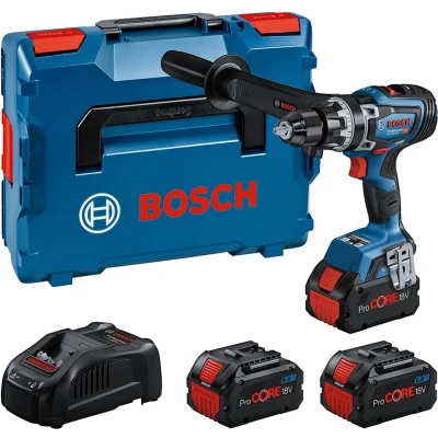 Afbeelding van Bosch Blauw GSB 18V 150 C accu Klopboorschroevendraaier Set 3x 8,0Ah ProCore in