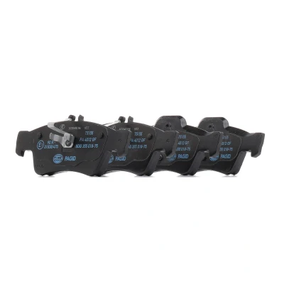 Afbeelding van HELLA 8DB 355 018 751 Remblokkenset Geschikt voor slijtage waarschuwingscontact MERCEDES BENZ: E Class Saloon, T modell, CLS Shooting Brake
