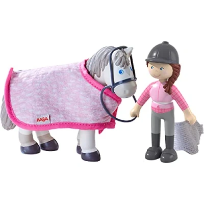 Afbeelding van Little Friends Poppenhuispoppen Sanya &amp; Saphira 10,5 Cm Pvc Grijs