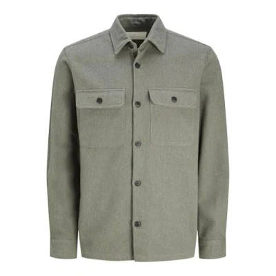 Afbeelding van Jack &amp; Jones Overhemd Jprraymond Melange Solid Ls Overshi 12263645 Cypress/comfort Mannen Maat M