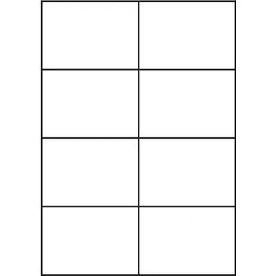 Afbeelding van A4 etiketten 105 x 74 mm wit (100 vel)