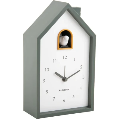 Afbeelding van Karlsson Wekker Modern Cuckoo Groen 12x6x20cm Scandinavisch