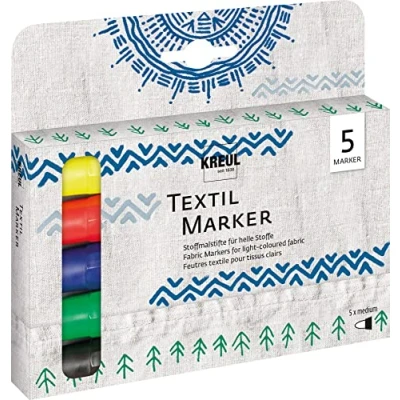 Afbeelding van Kreul Javana textielstiften set 5 stuks 90710