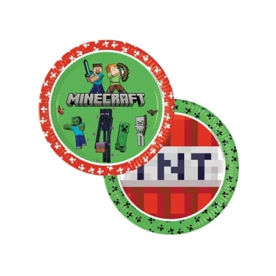 Afbeelding van Minecraft Party Borden 23cm 8 stuks