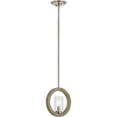 Afbeelding van Kichler LED Pendelarmatuur Grand Bank 1X E14 Max 40W Dimbaar Distressed Antique Grey