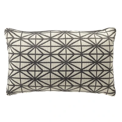 Afbeelding van NISA Outdoor Kussenhoes 30x50 cm waterafstotend en uv bestendig Charcoal Gray antraciet
