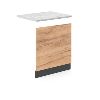 Afbeelding van Vicco Frontpaneel R Line, Krachtige eik goud/Antraciet, 45 cm , WB Marmer