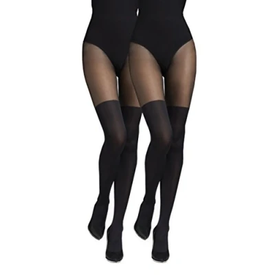 Afbeelding van MARILYN Zazu Klassieke panty voor dames, 2 x zwart (Nero)