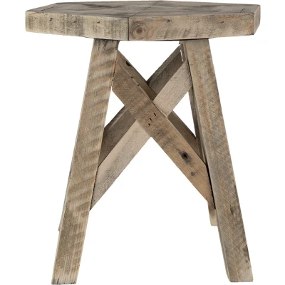 Afbeelding van Clayre &amp; Eef Plantentafeltje 22x22x25 cm Bruin Hout Plantenstandaard