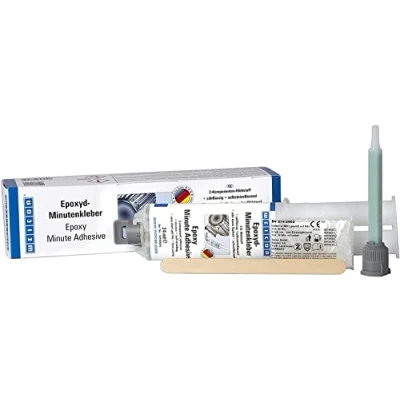 Afbeelding van WEICON Minute epoxylijm met mengmondstuk, 24 ml, dubbele spuit, 2 componenten, epoxyharslijm