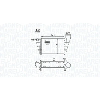 Afbeelding van MAGNETI MARELLI 351319204070 Intercooler