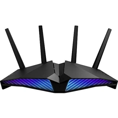 Afbeelding van ASUS RT AX82U AX5400 Gaming Router met Dual Band Wi Fi 6 (802.11ax) Gaming, Mobile Mode, Aura RGB, Lifetime Free AiProtection Pro, AiMesh, Gear Accelerator, Port, Adaptive QoQ