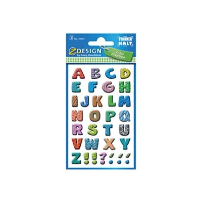 Afbeelding van Avery Av 59334 Letteretiket Z Design School Pakje A 3 Vel Bont Gekleurd