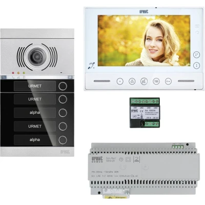 Afbeelding van Grothe V 2V VMO ASU1 01WE Complete set voor Video deurintercom 2 draads, WiFi Zwart