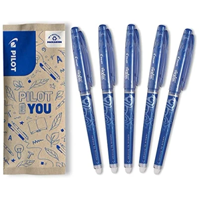 Afbeelding van PILOT Flowpack 5 FriXion Point uitwisbare rollerball blauw fijne punt, blauw, stuks (1 stuk)
