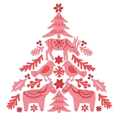 Afbeelding van Sizzix Clear Stamps by Olivia Rose Folk Tree (3pcs) (664934) (DISCONTINUED)