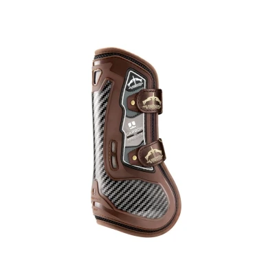 Image de Veredus Protèges Tendons Carbon Gel Absolute Velcro Straps Front Marron L