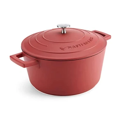 Afbeelding van Braadpan, 24cm 4 L Rood Lichtgewicht Levenslange garantie Geschikt voor inductie MasterClass