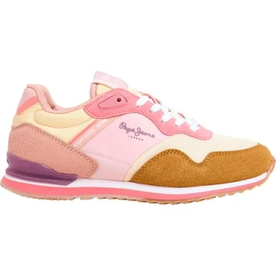 Afbeelding van Pepe Jeans London BAND Sneakers laag voor kinderen, Maat: 39, Honey orange Kunststof
